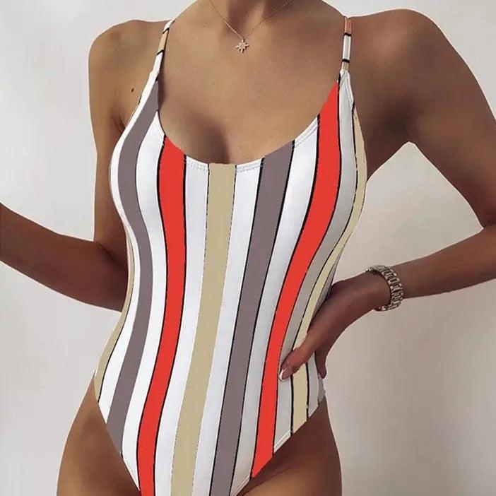 Mila Striped Swimsuit