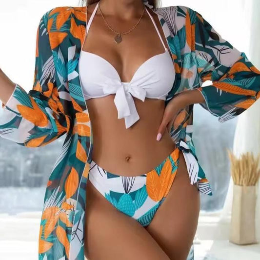 Kendra Printed Bikini Set & Cover Up