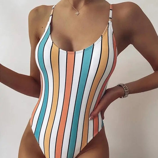 Mila Striped Swimsuit