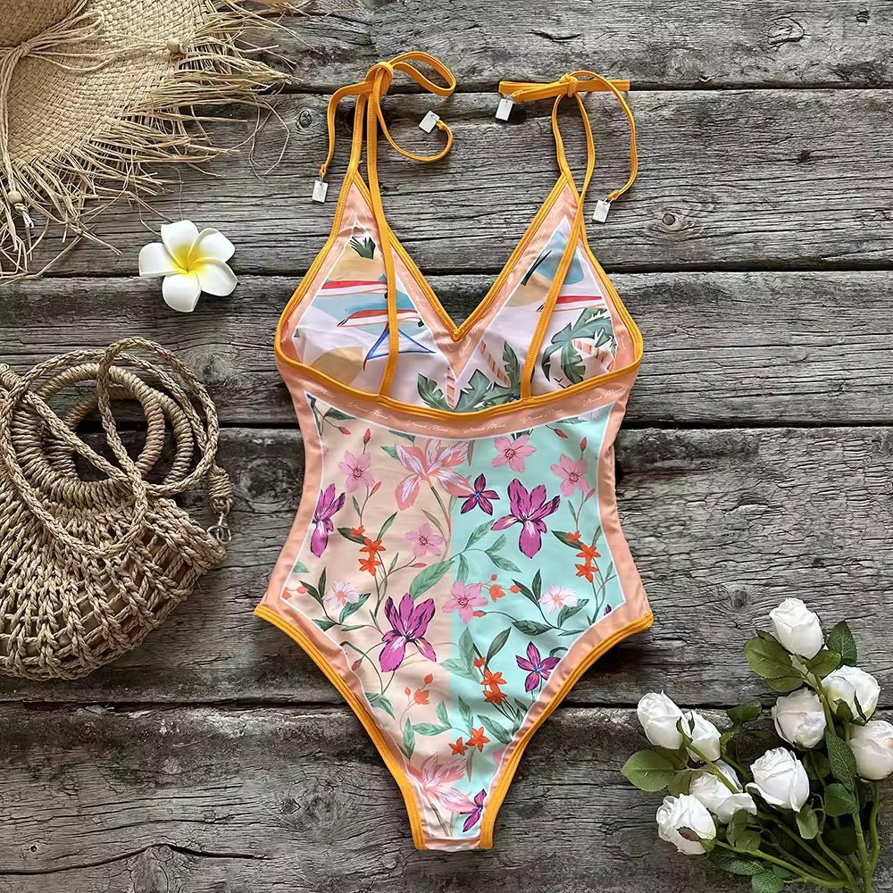 Alivia Elegant Print Swimsuit