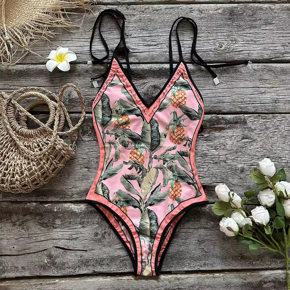 Alivia Elegant Print Swimsuit