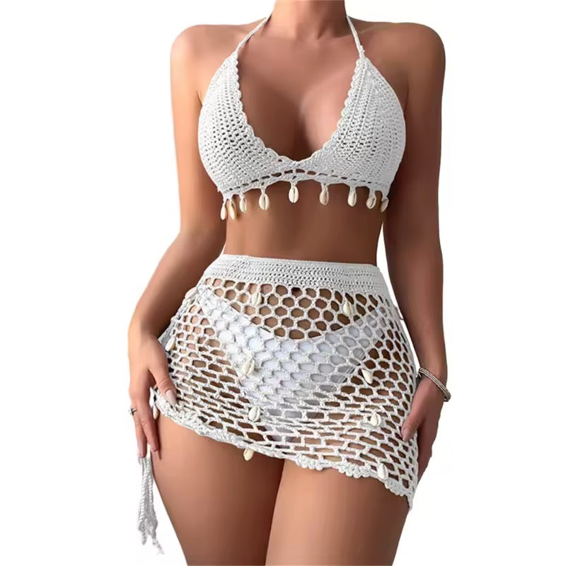 Madison Crochet Bikini Set & Cover Up