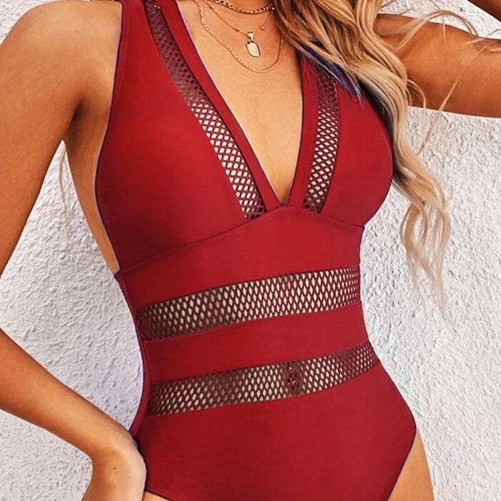 Penelope Mesh Insert Swimsuit