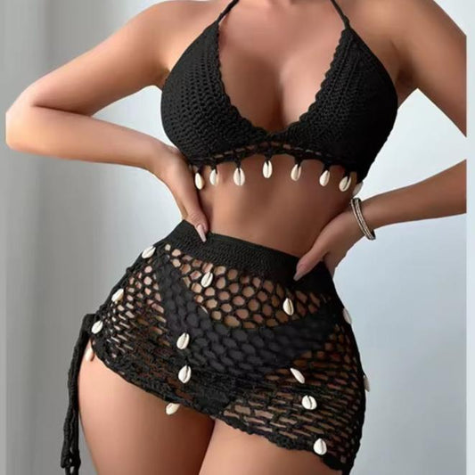 Madison Crochet Bikini Set & Cover Up