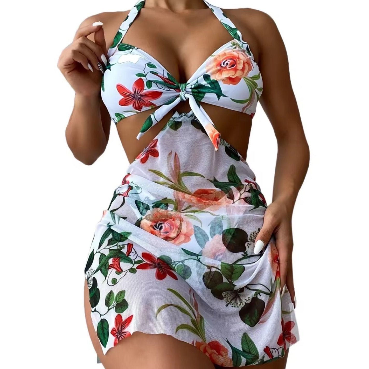 Arabella Floral Bikini Set & Coverup