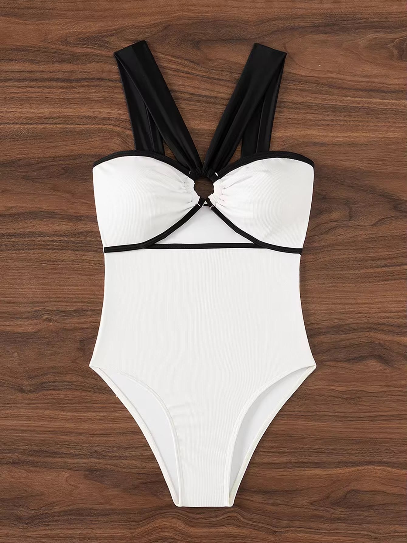 Eloise White & Black Swimsuit