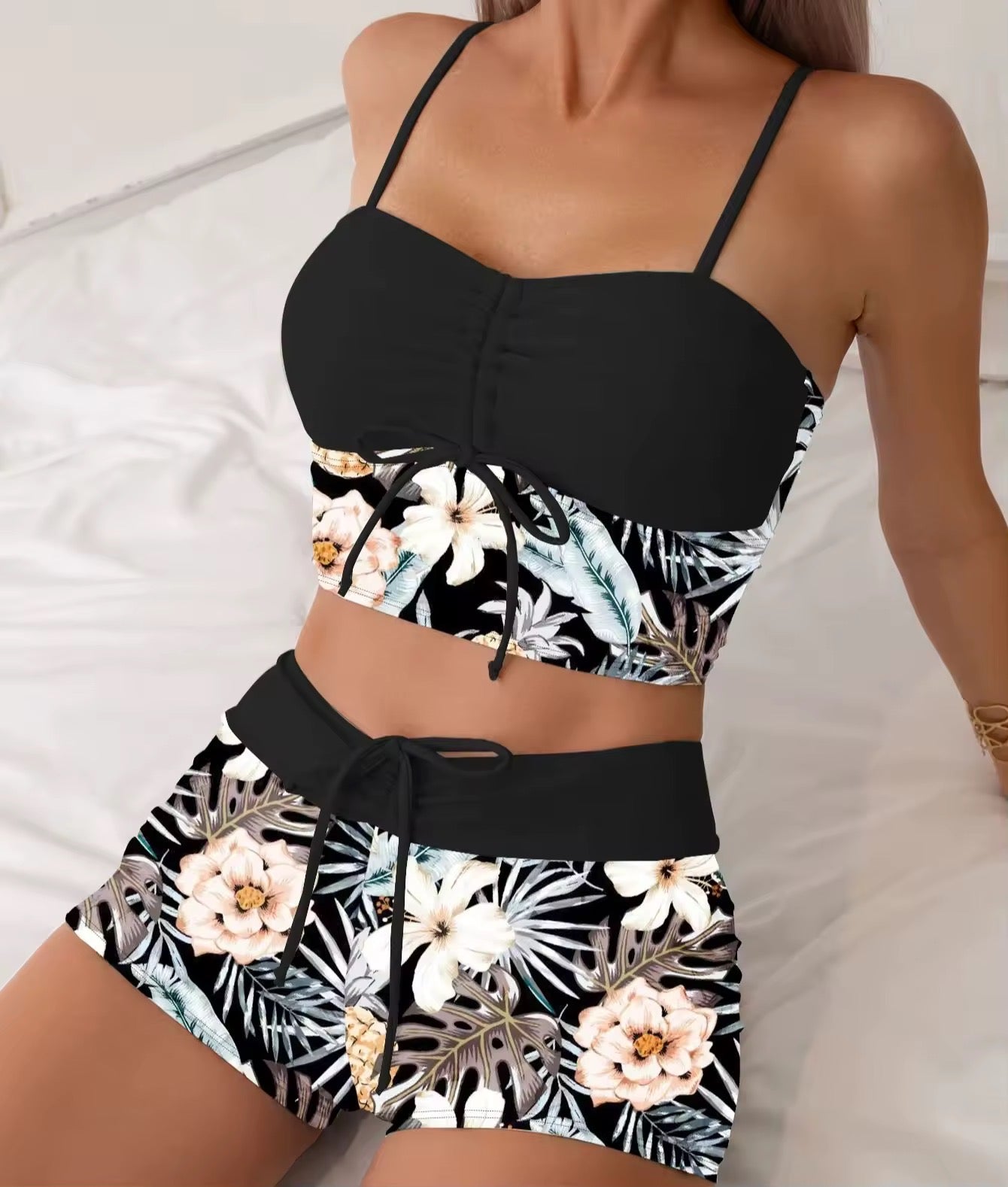 Gracia Printed Shorts Bikini Set