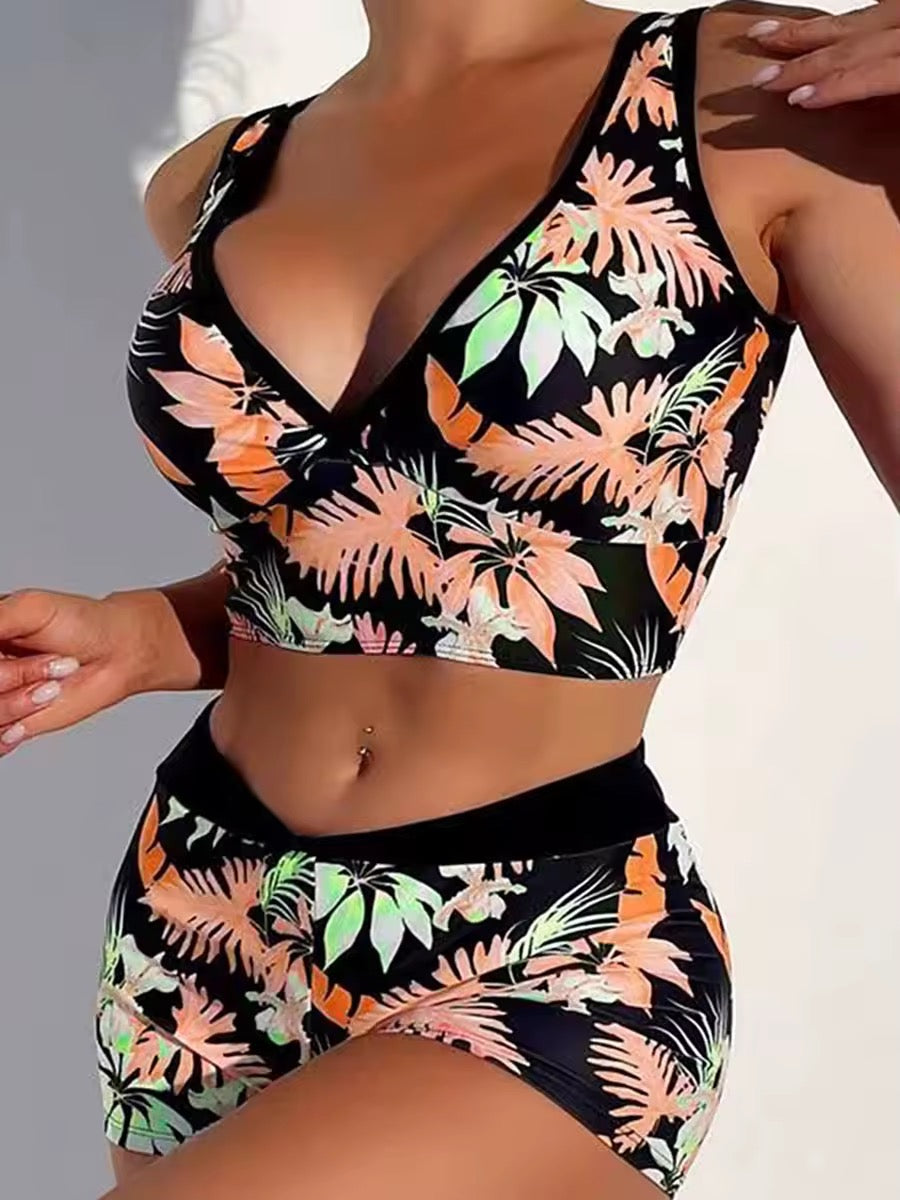 Chloe Floral Shorts Bikini Set