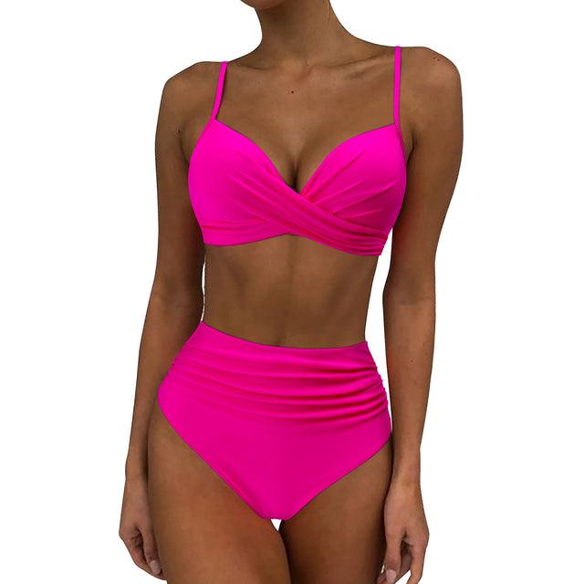 Greta Elegant Padded High Waisted Bikini Set - Gisela Vecchi