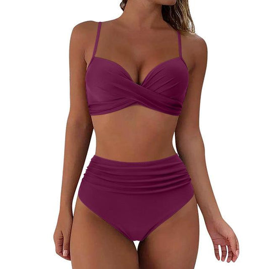 Greta Elegant Padded High Waisted Bikini Set - Gisela Vecchi