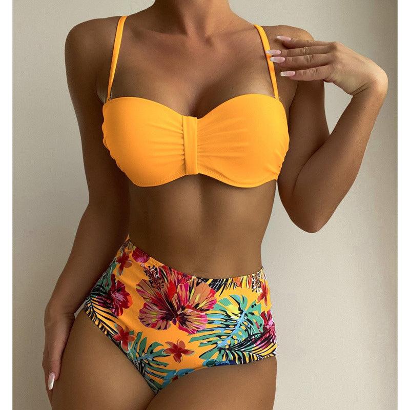 Rosemary Elegant High Waist Printed Bikini Set - Gisela Vecchi